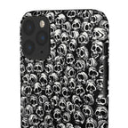 Black and White Skull Pattern Phone Case