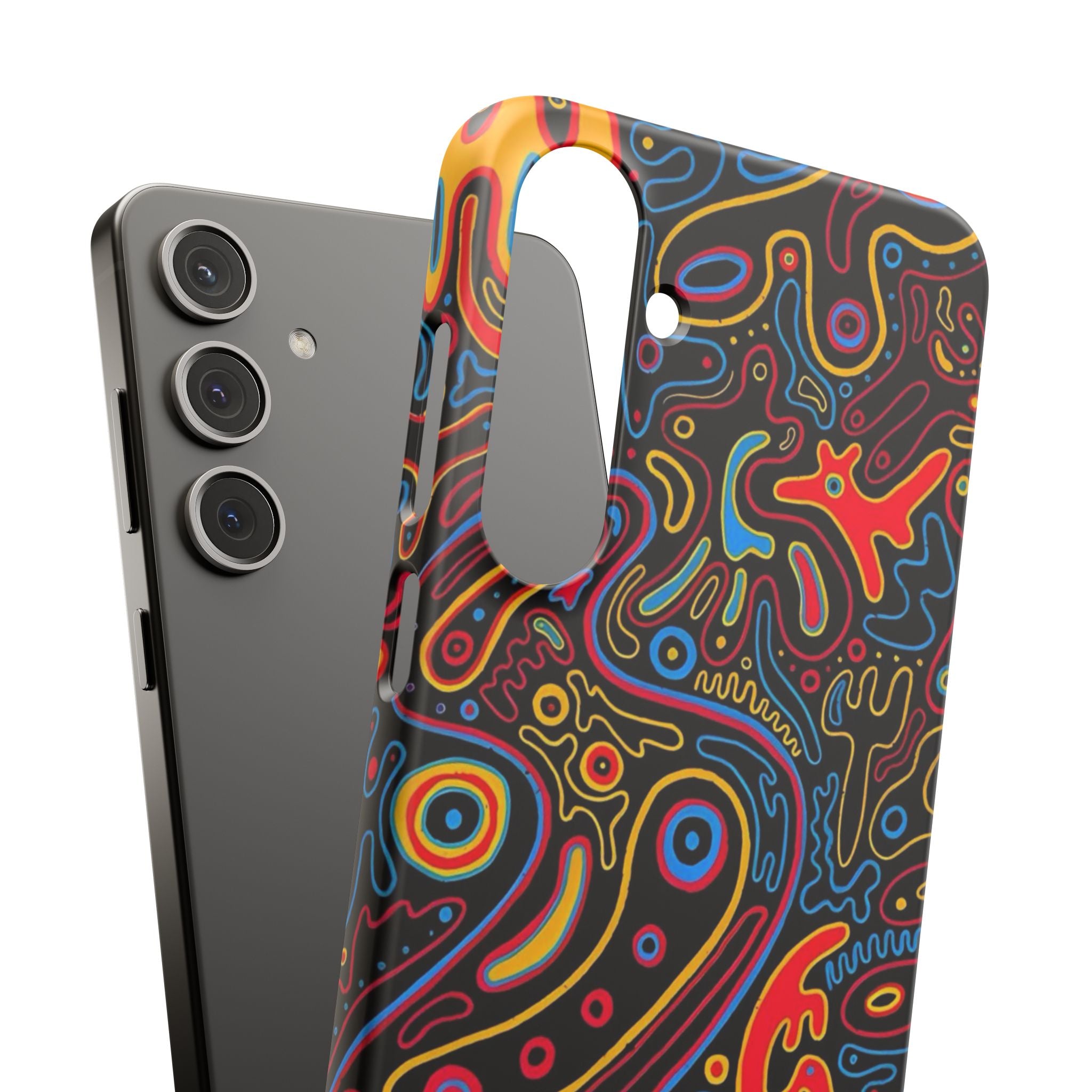 Neon Maze Phone Case