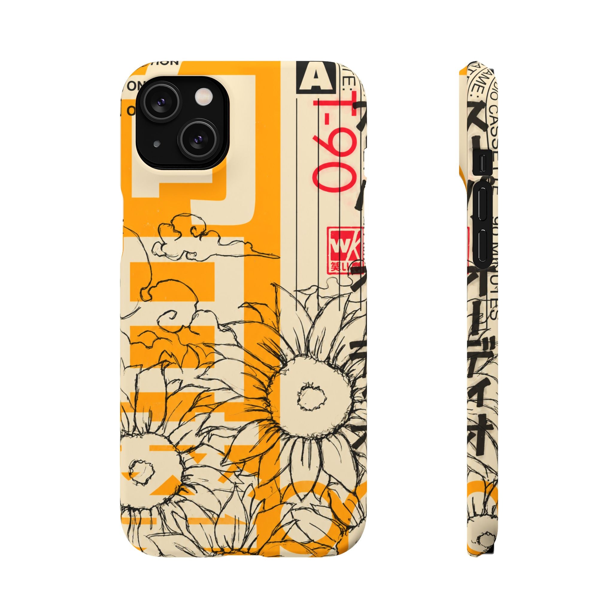 Retro Cassette Floral Phone Case