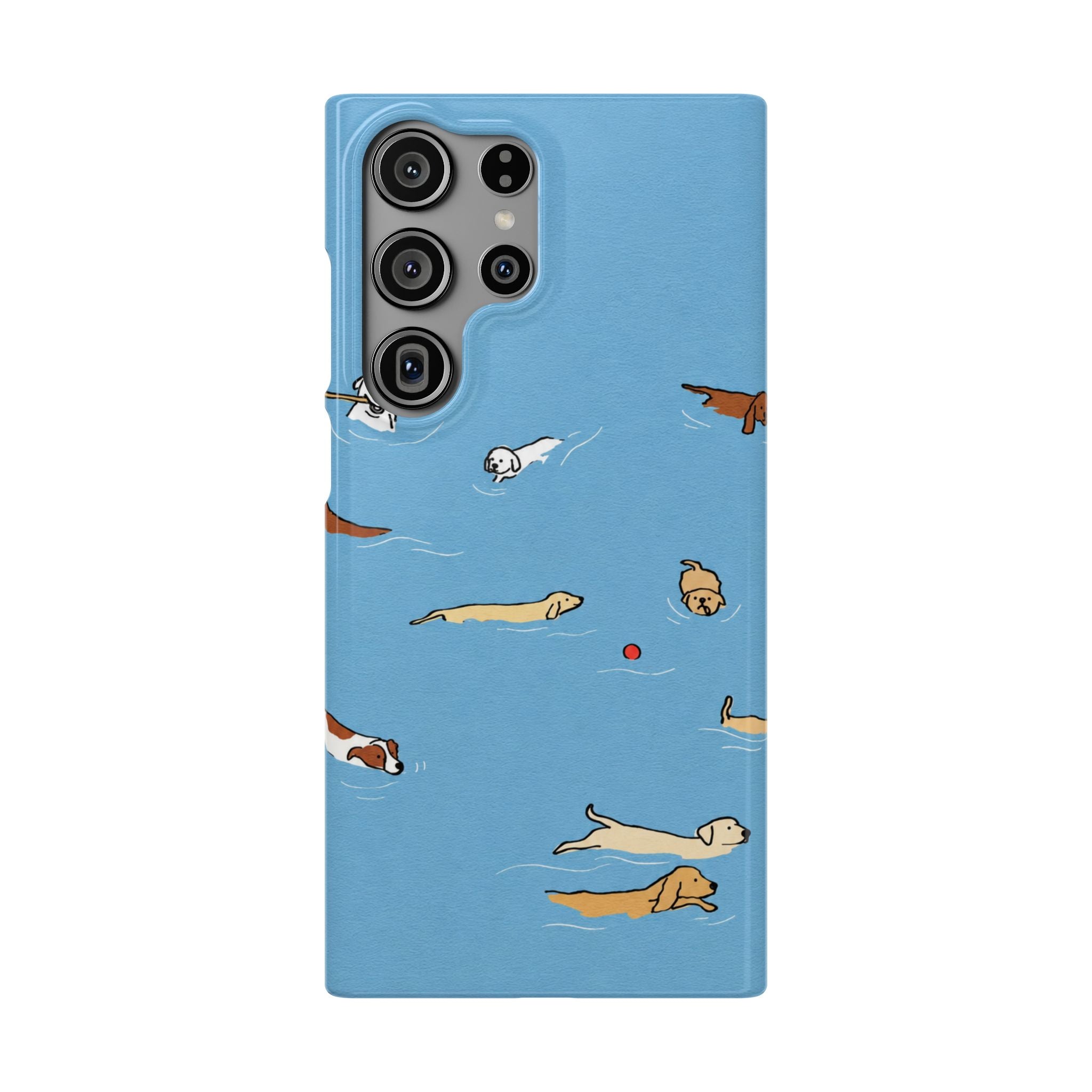 Swimming Dogs Phone Case