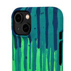Liquid Emerald – Abstract Drip Phone Case