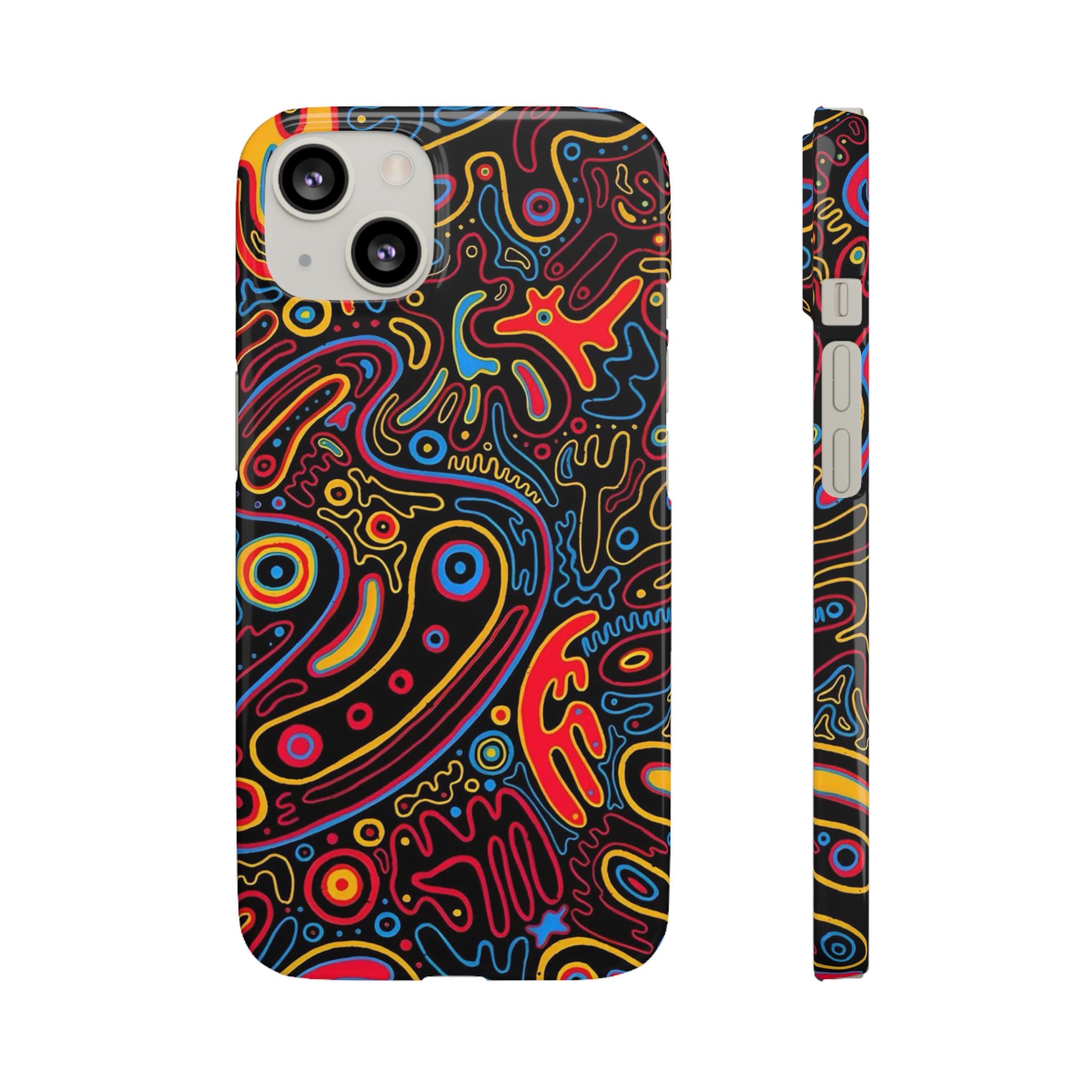 Neon Maze Phone Case