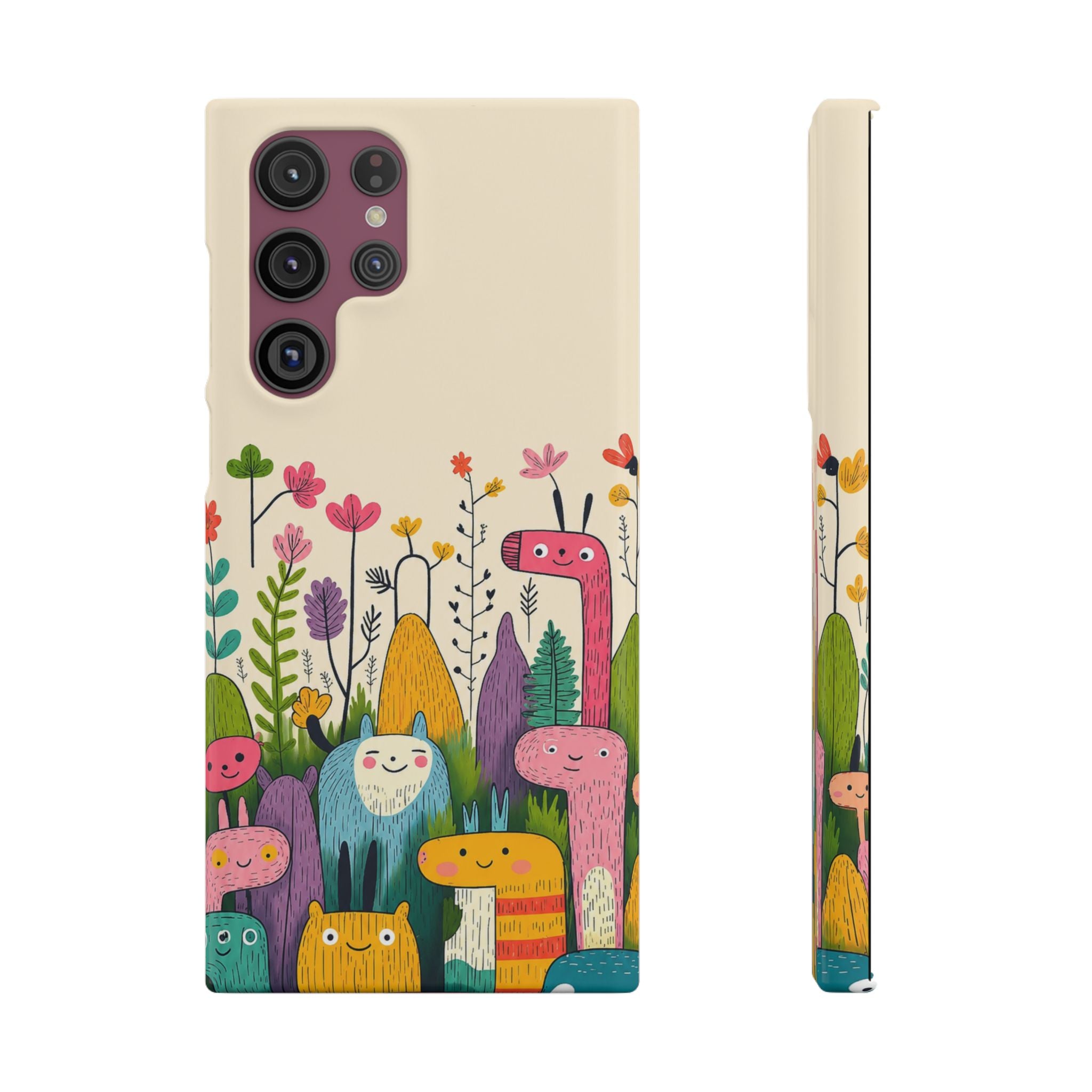 Cute Monster Garden Phone Case