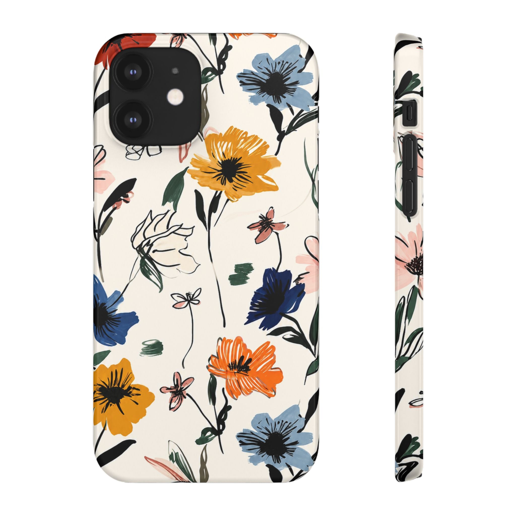Wildflower Sketch Phone Case