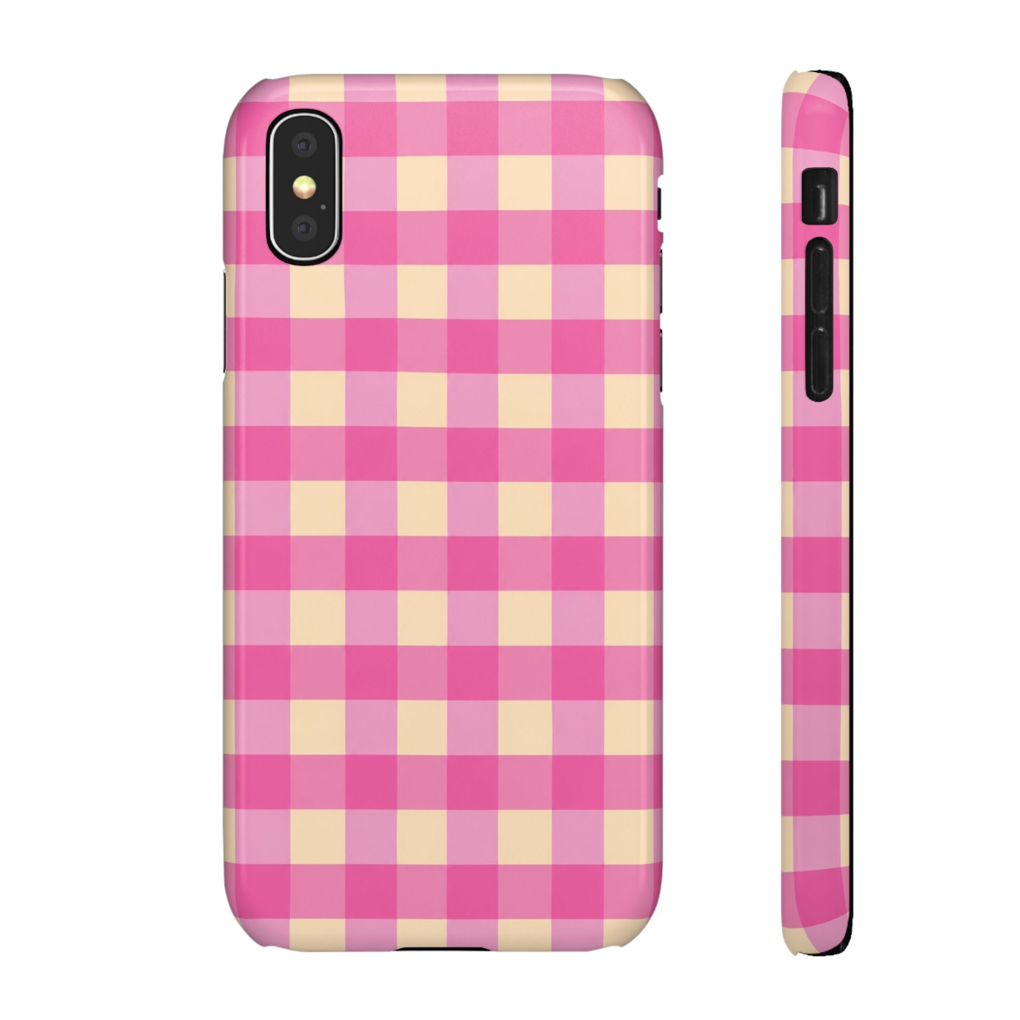 Pink Gingham Phone Case