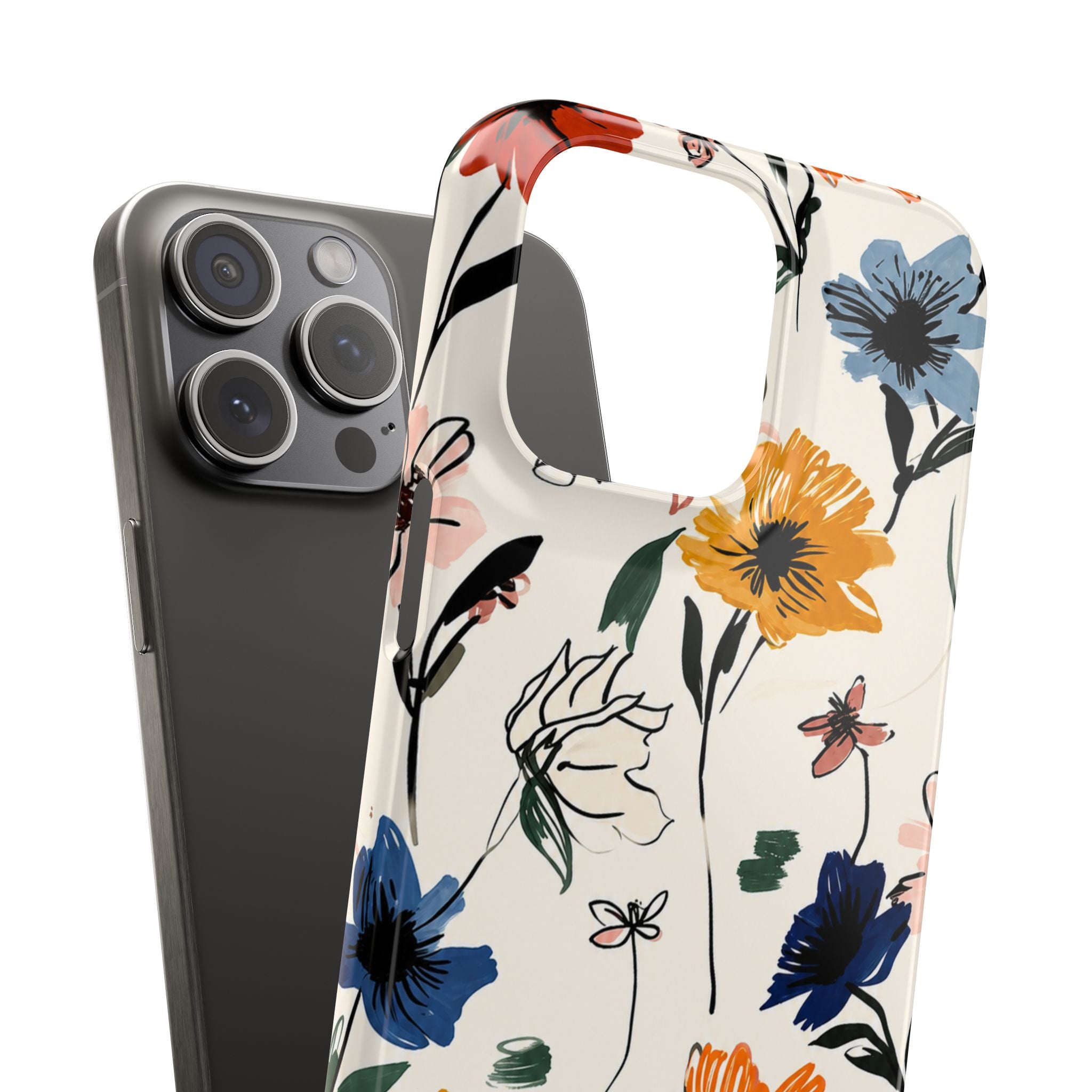 Wildflower Sketch Phone Case