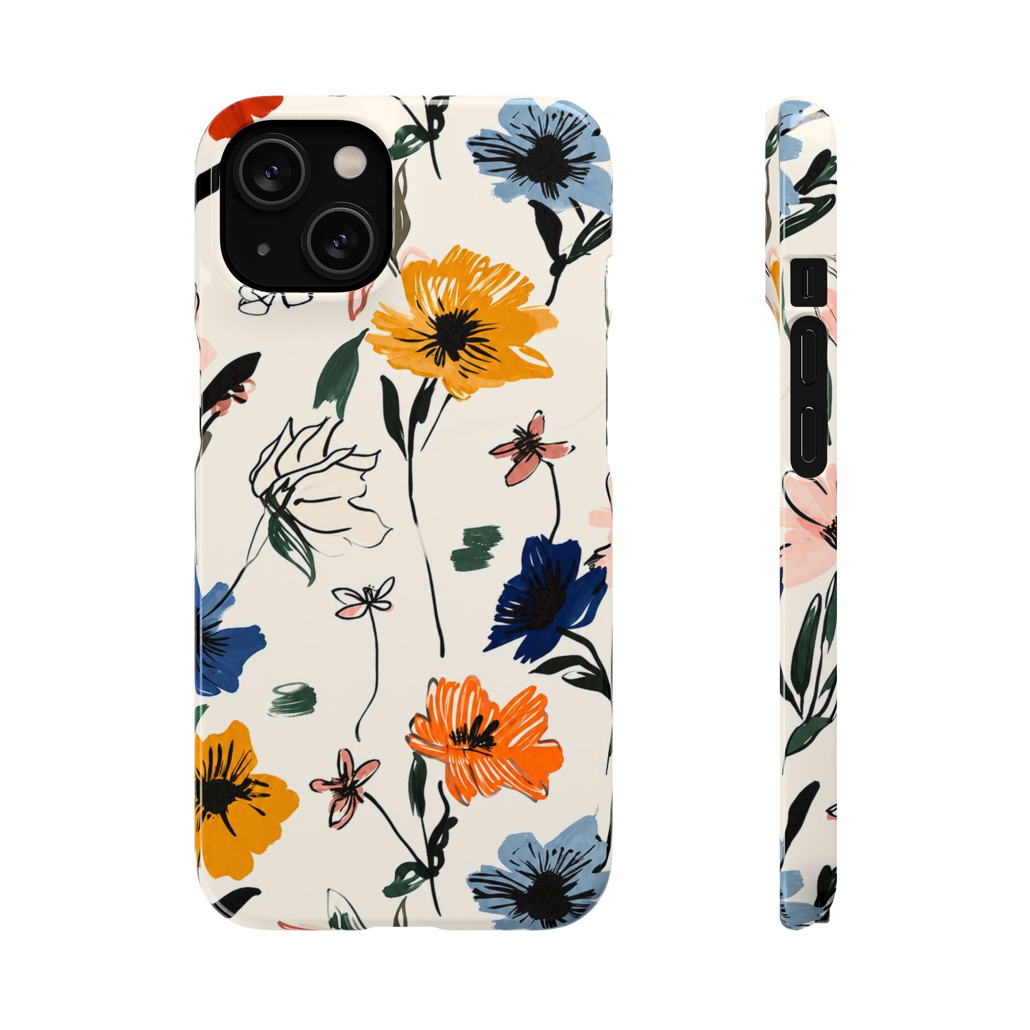 Wildflower Sketch Phone Case