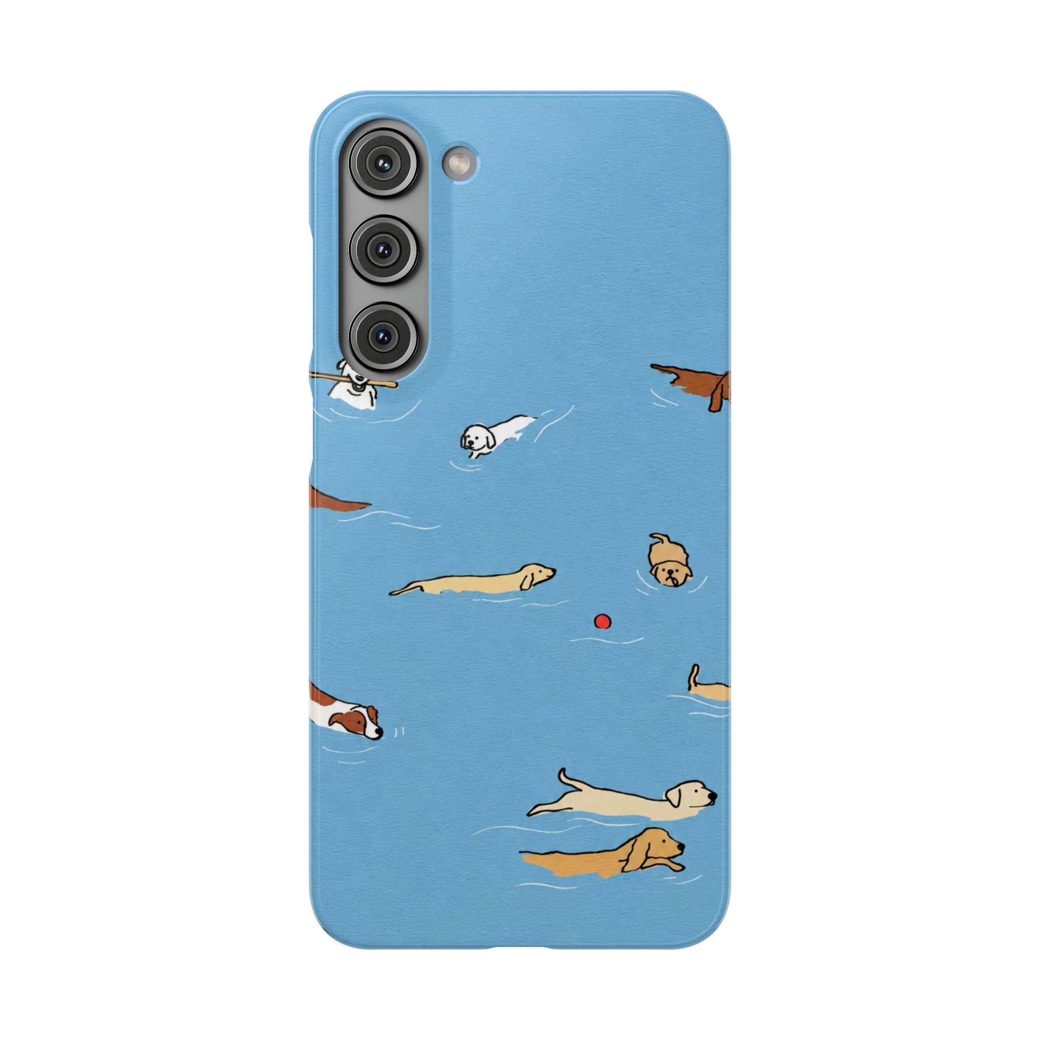 Swimming Dogs Phone Case
