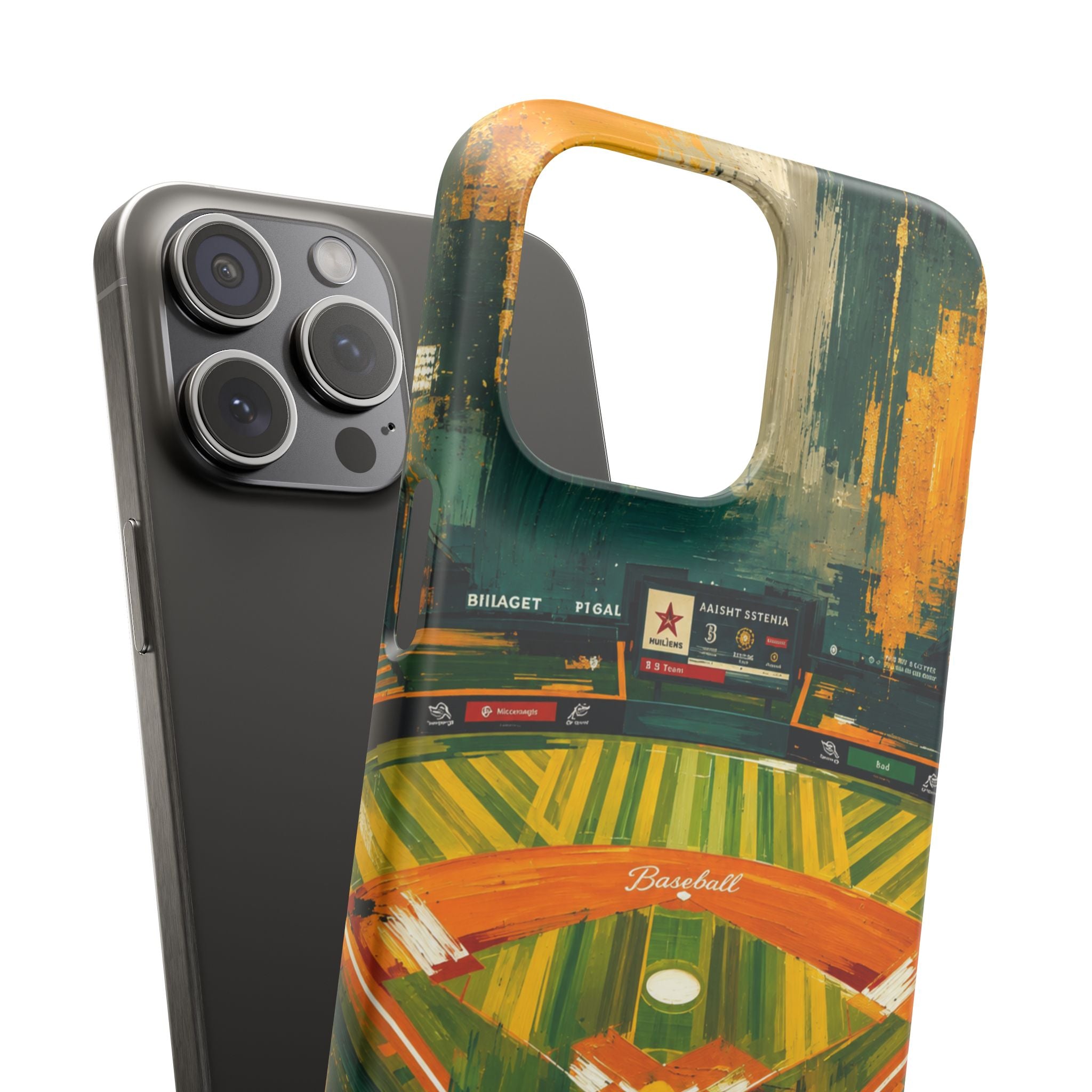 Abstract Baseball Stadium Phone Case