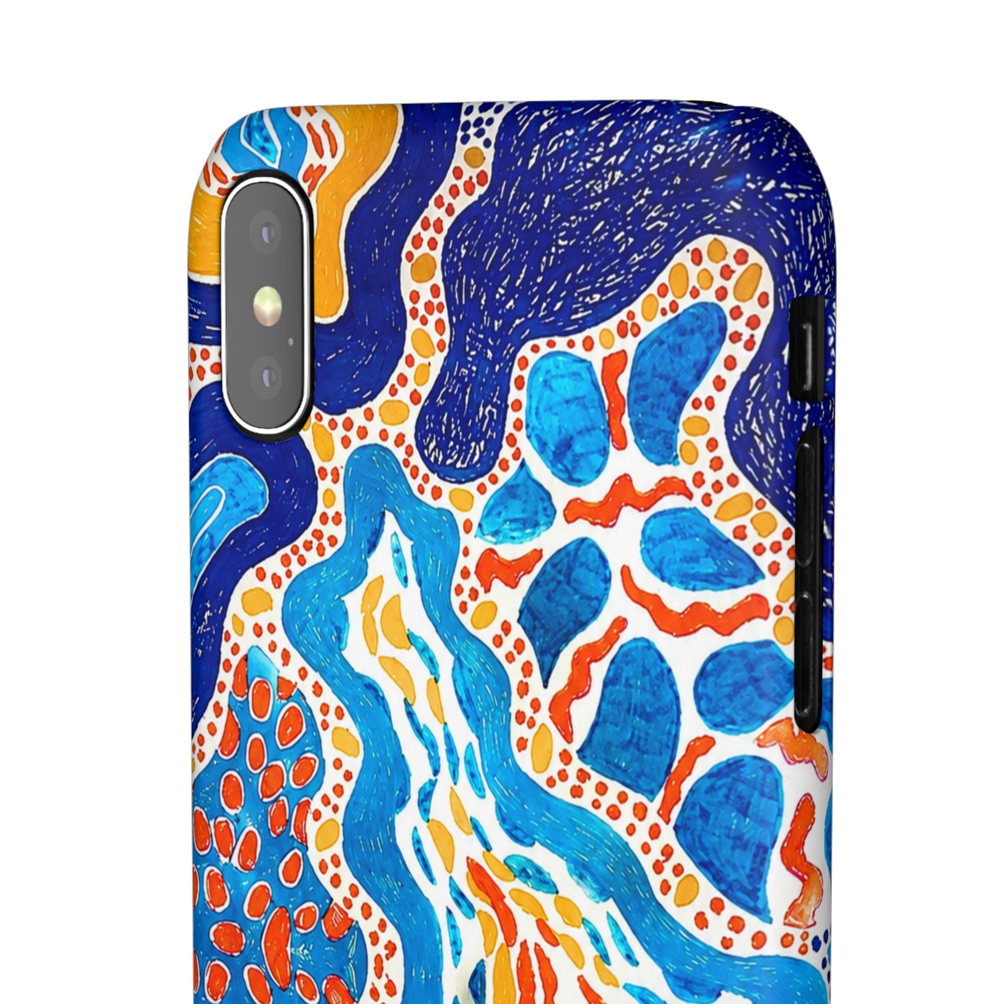 Abstract Blue Pattern Phone Case
