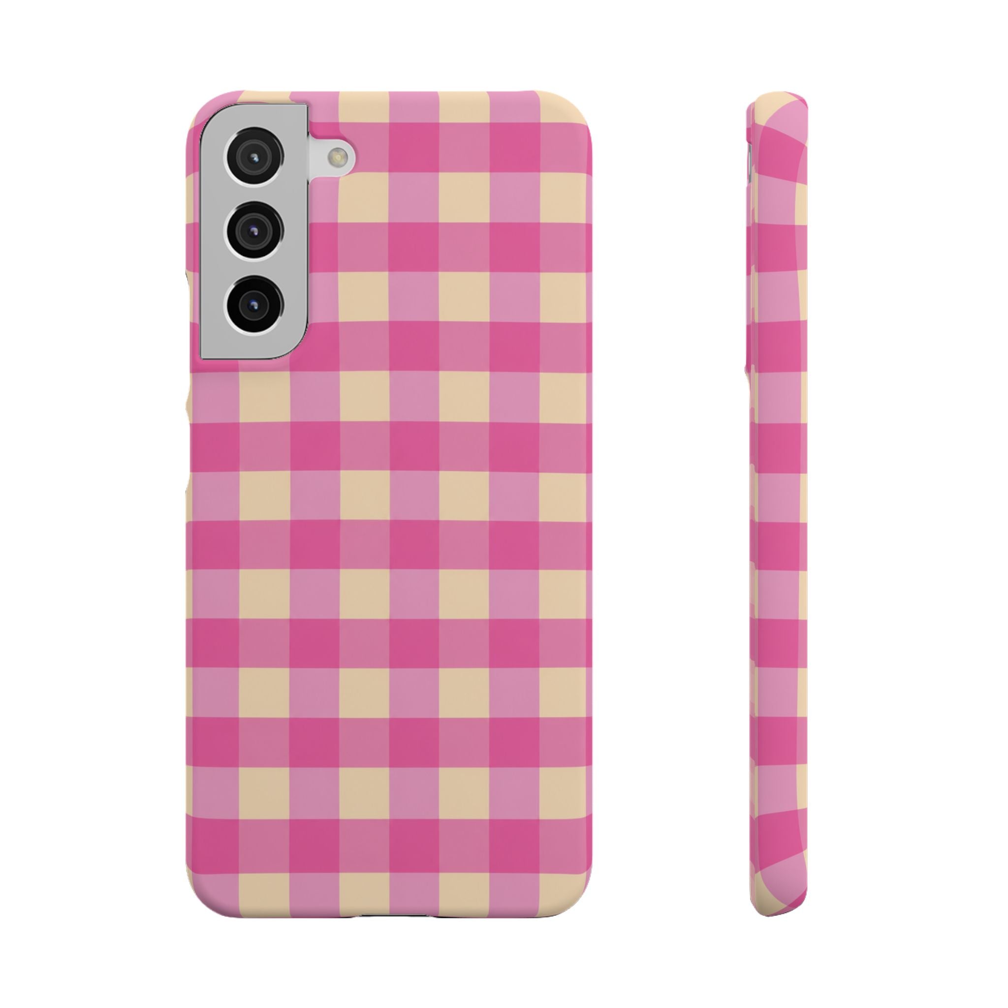 Pink Gingham Phone Case