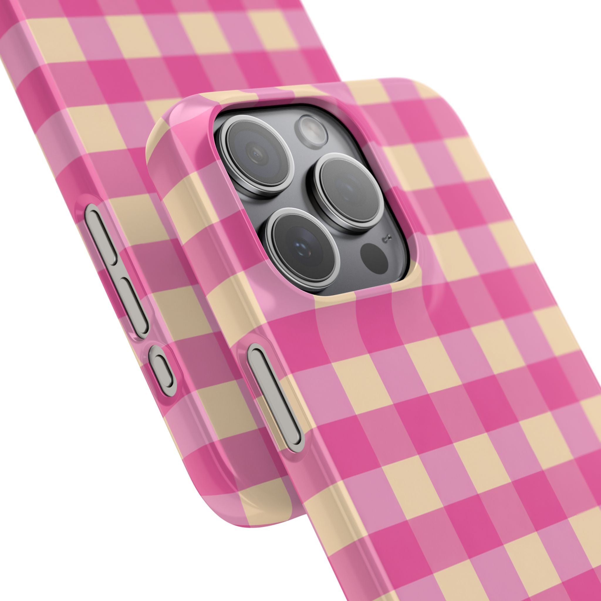 Pink Gingham Phone Case
