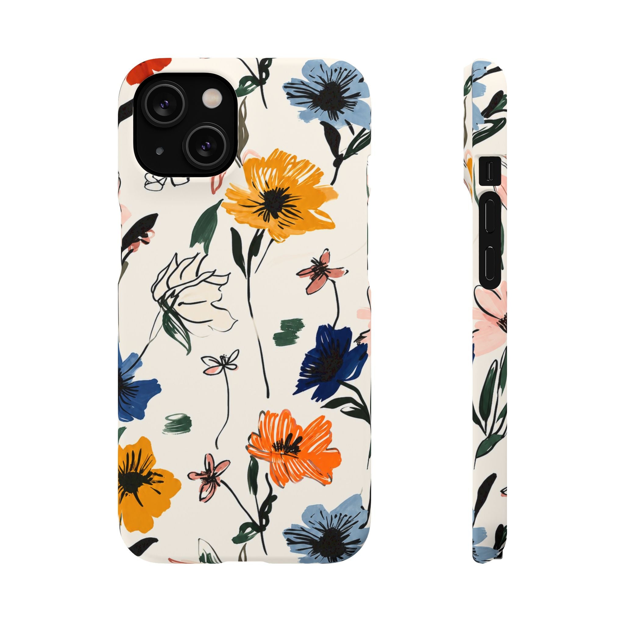 Wildflower Sketch Phone Case