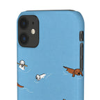 Swimming Dogs Phone Case