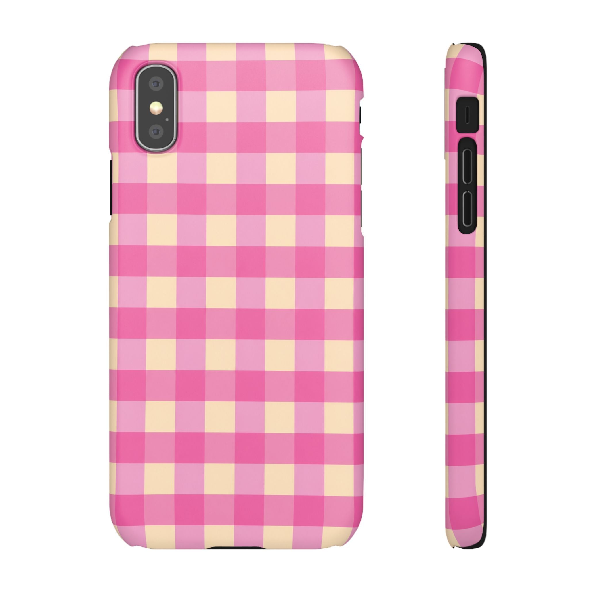 Pink Gingham Phone Case