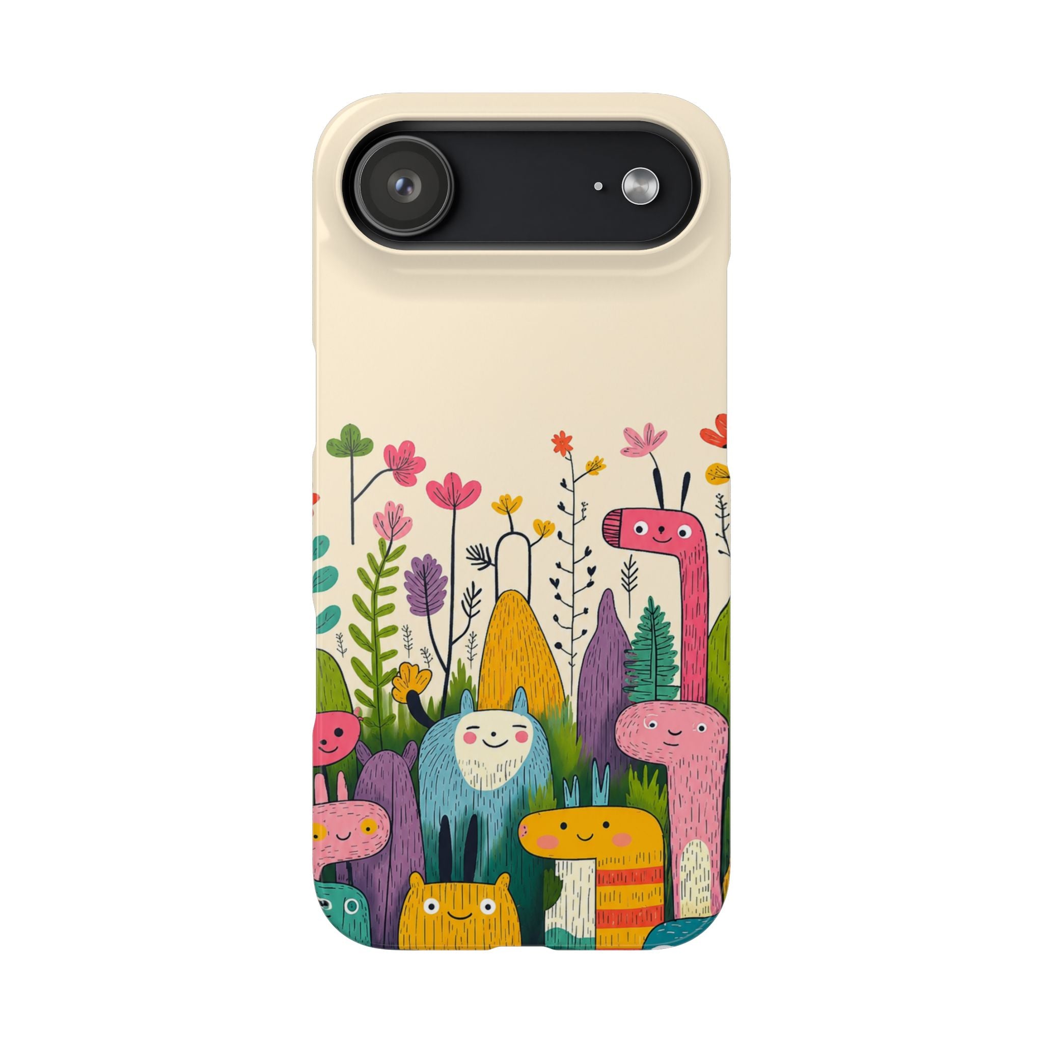 Cute Monster Garden Phone Case
