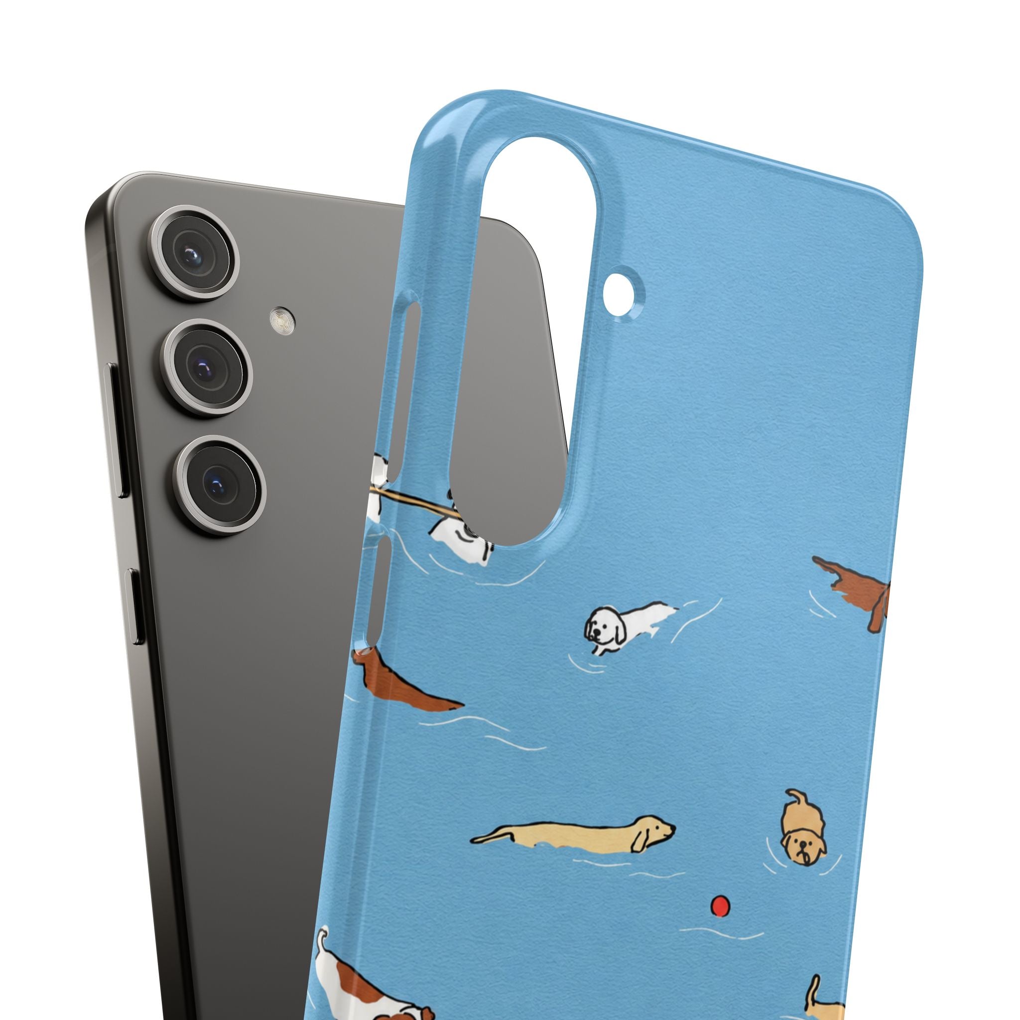 Swimming Dogs Phone Case