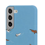 Swimming Dogs Phone Case