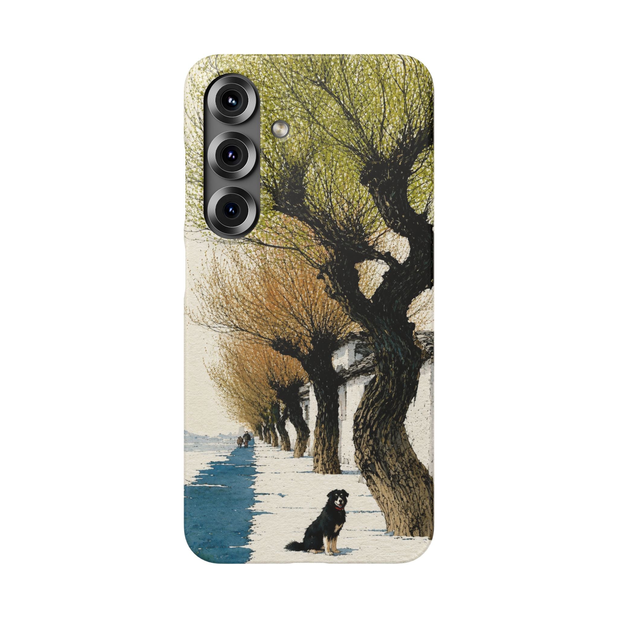 Serene Willow Landscape Phone Case