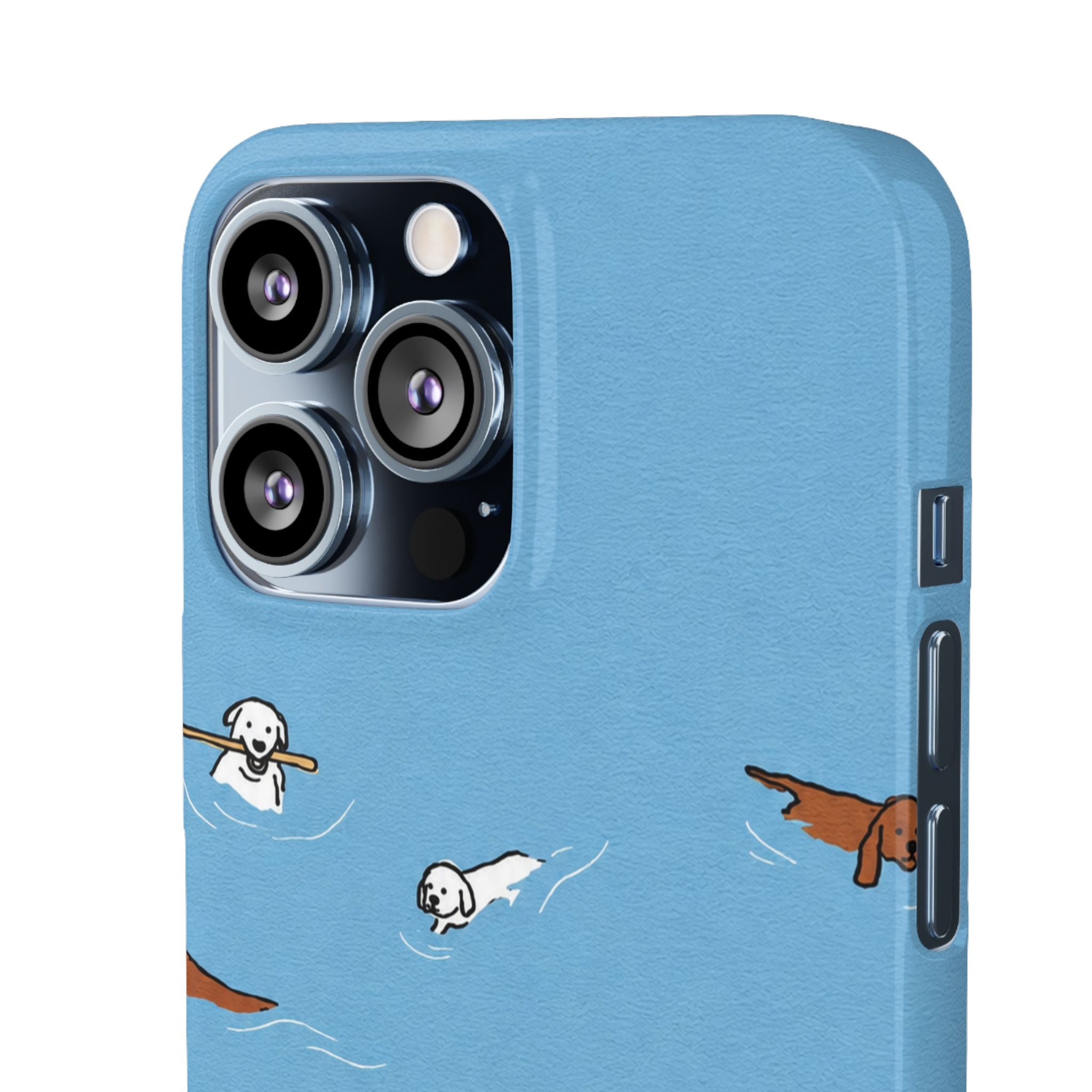 Swimming Dogs Phone Case