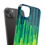 Liquid Emerald – Abstract Drip Phone Case