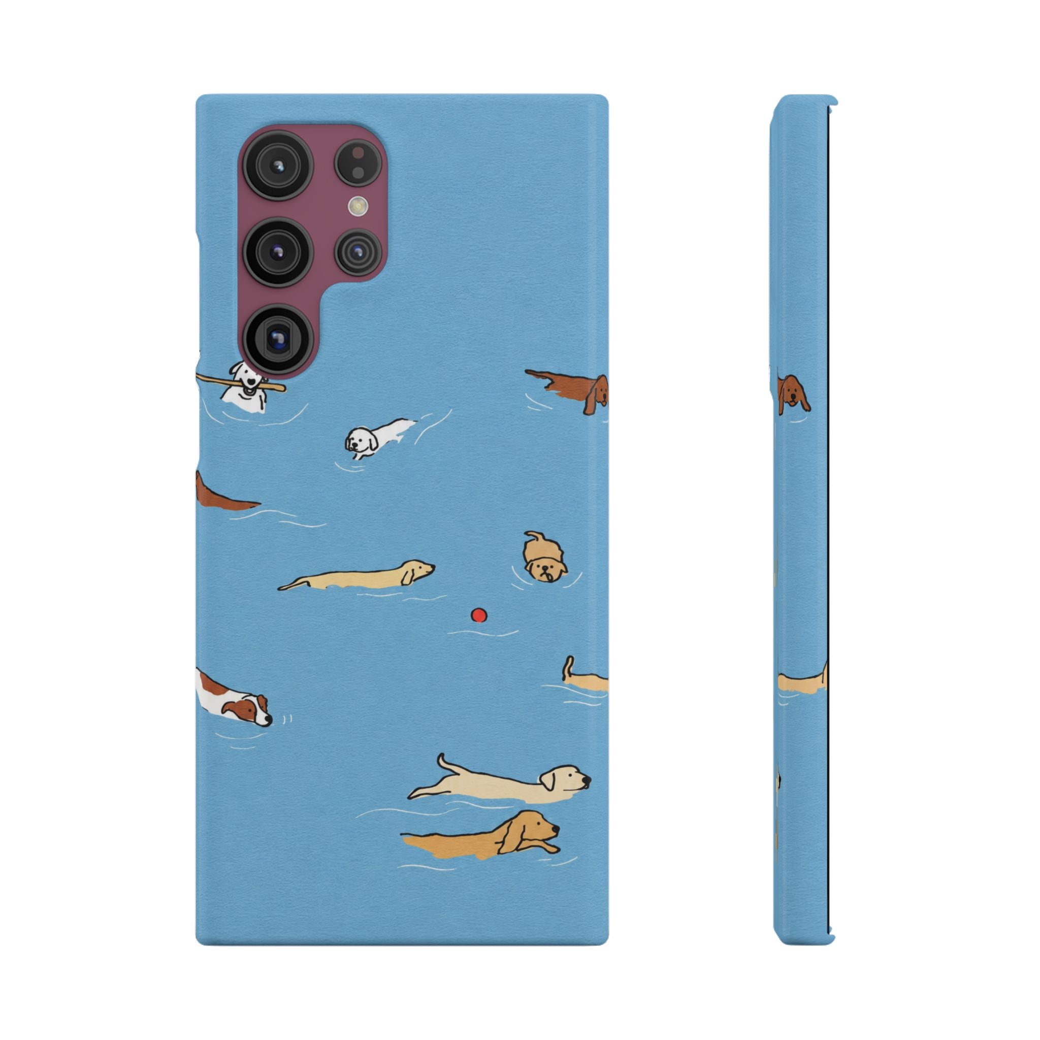 Swimming Dogs Phone Case