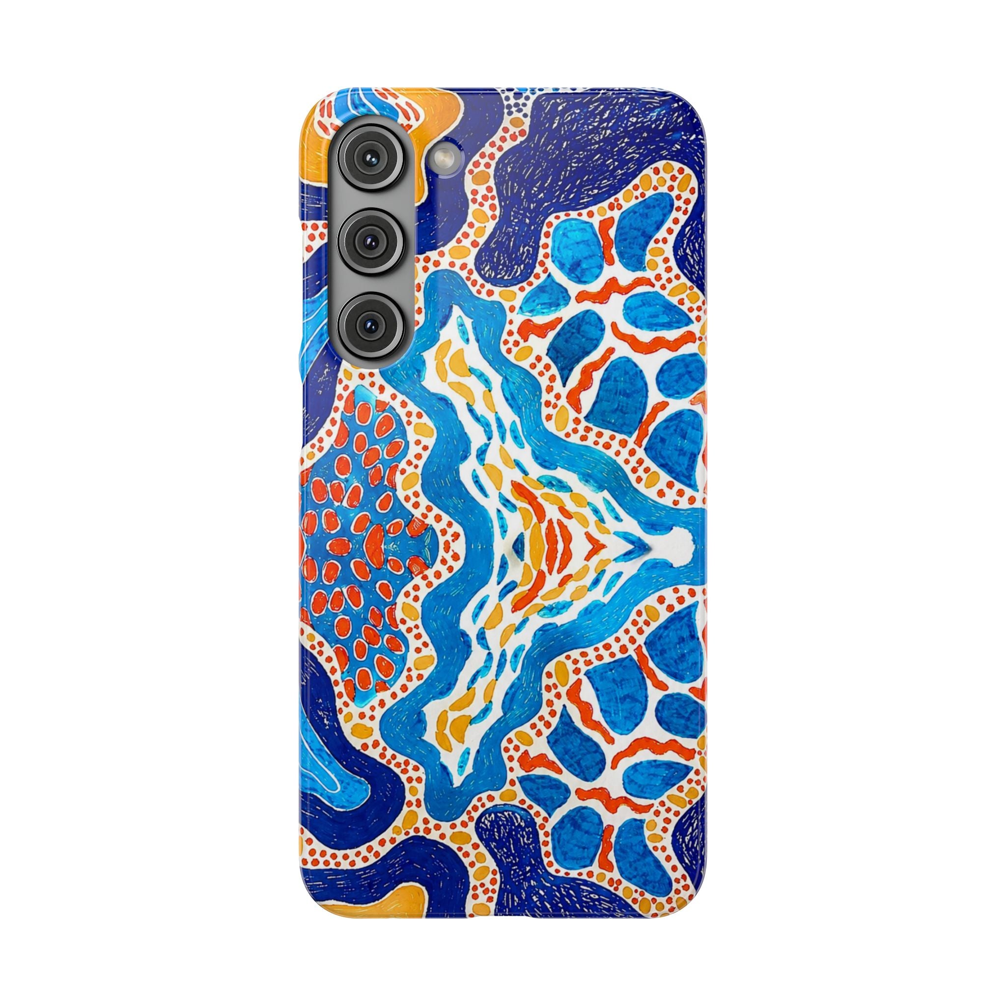 Abstract Blue Pattern Phone Case