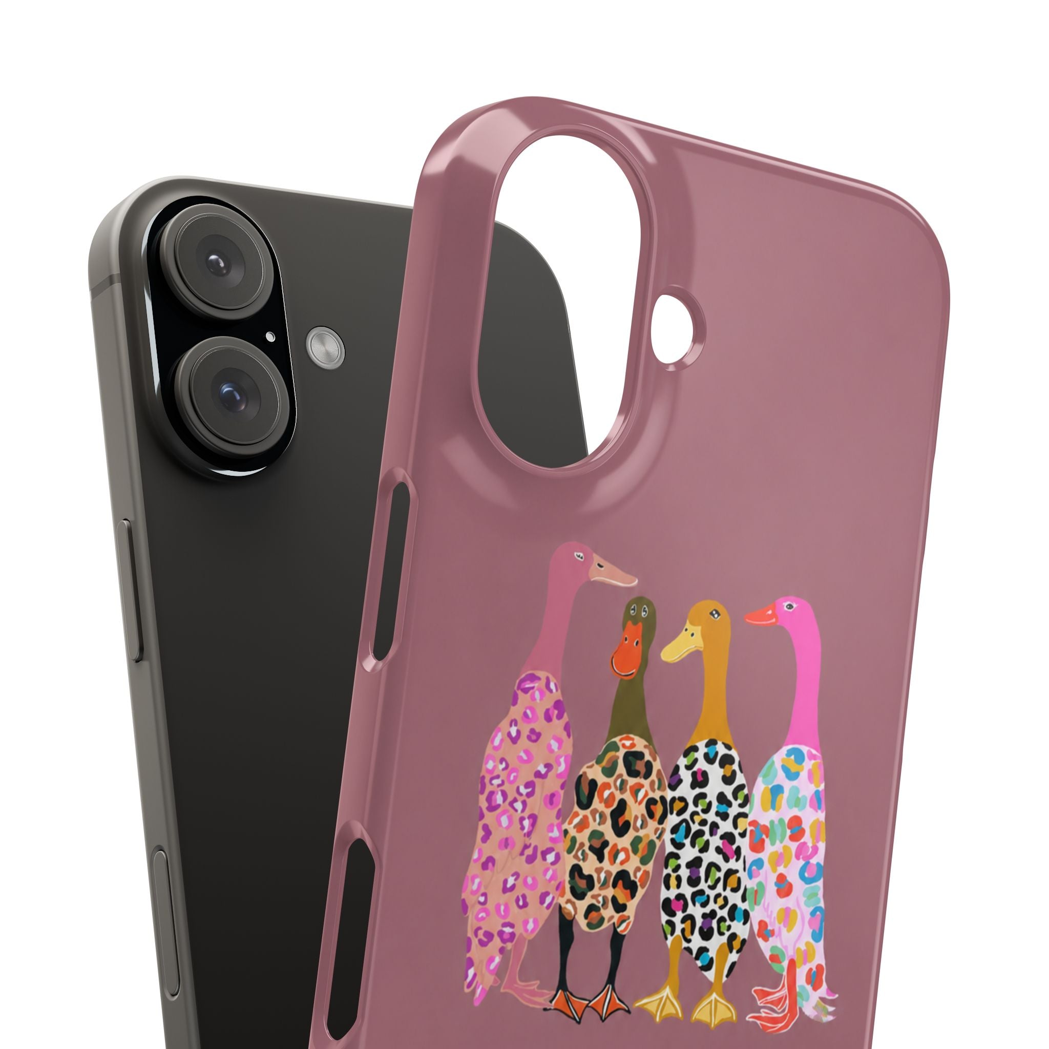 Colorful Leopard Ducks Phone Case