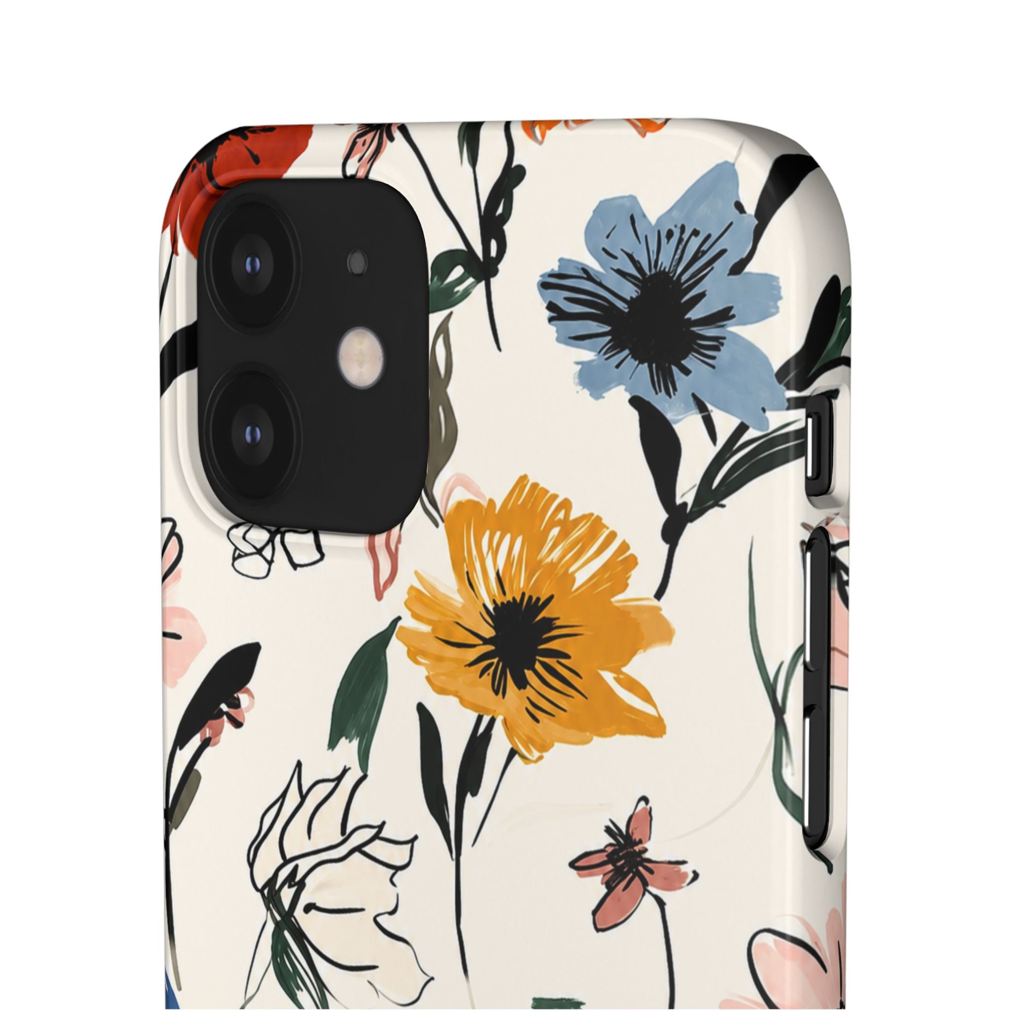 Wildflower Sketch Phone Case