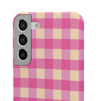 Pink Gingham Phone Case