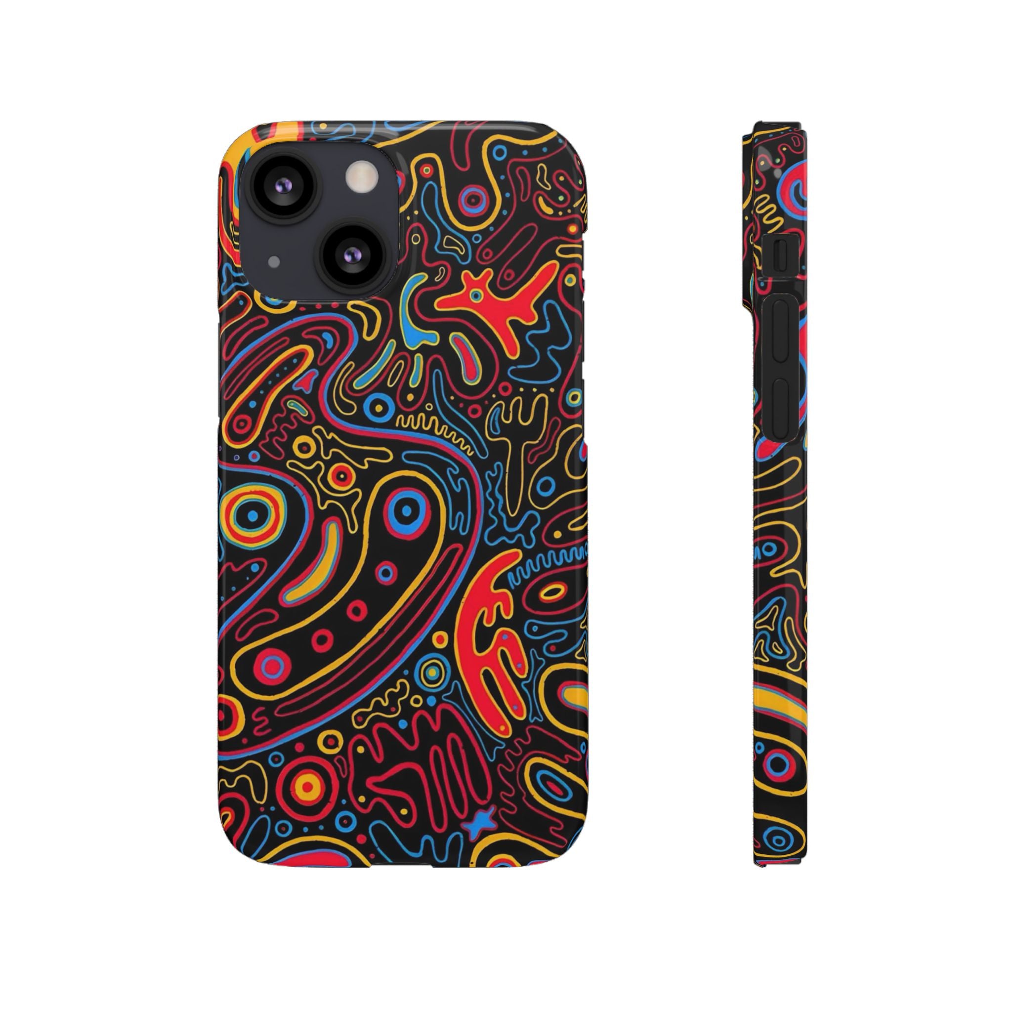 Neon Maze Phone Case
