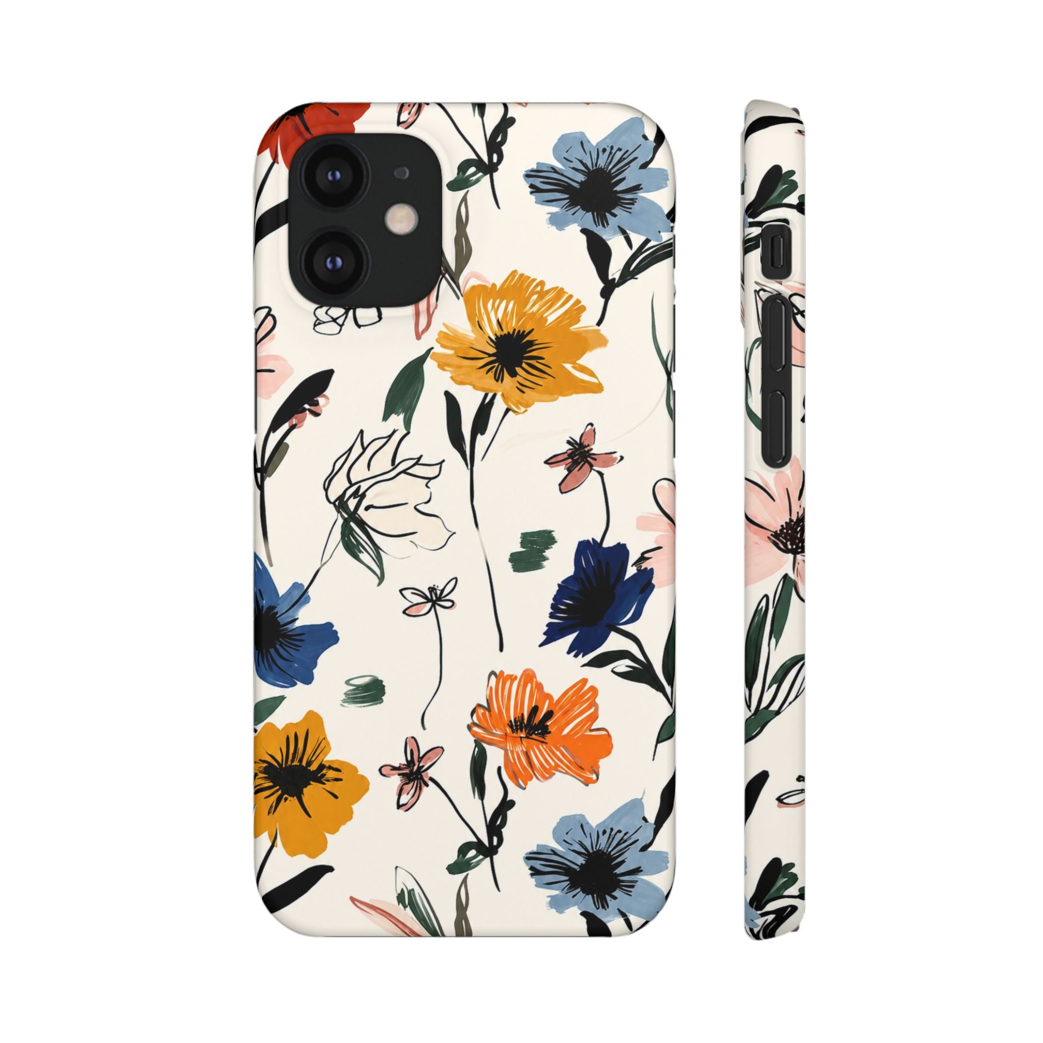 Wildflower Sketch Phone Case