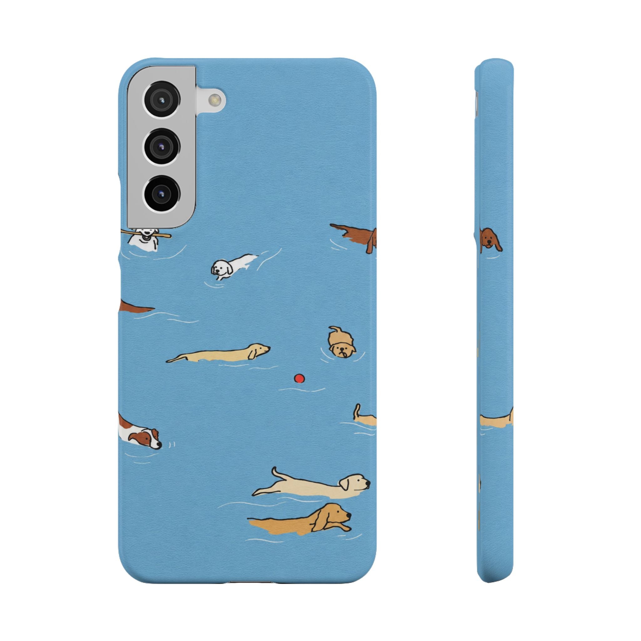 Swimming Dogs Phone Case