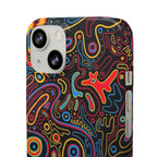 Neon Maze Phone Case