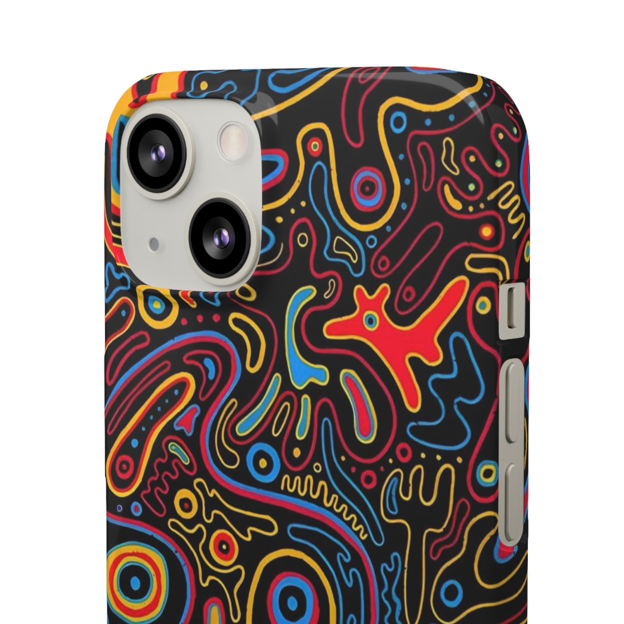 Neon Maze Phone Case