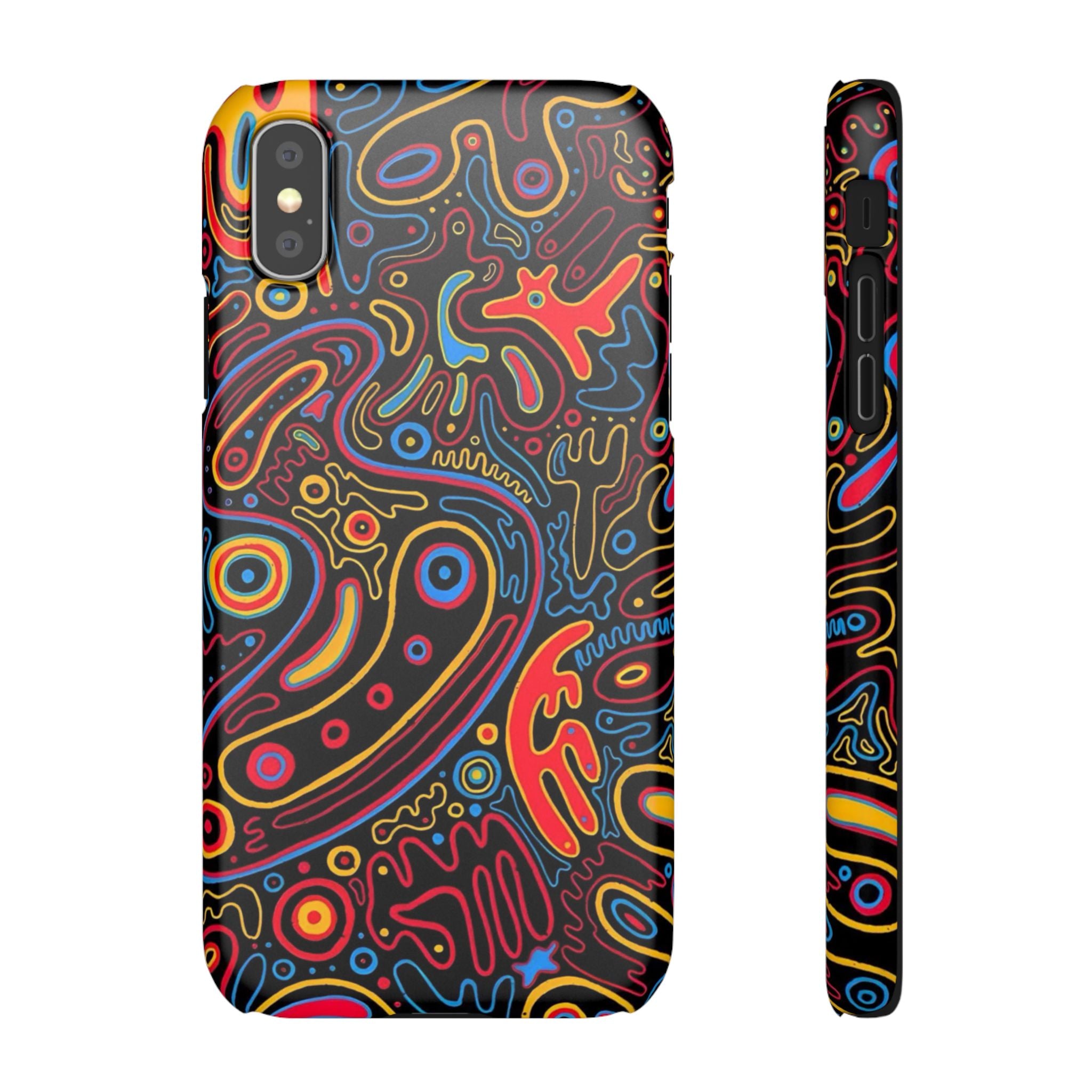Neon Maze Phone Case