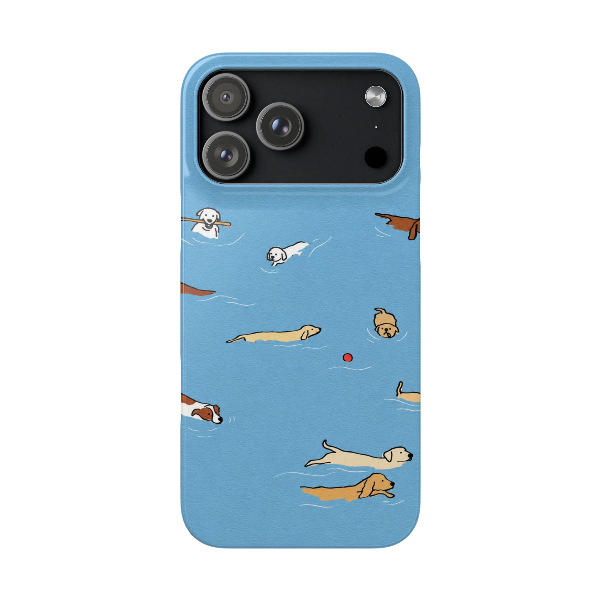 Swimming Dogs Phone Case