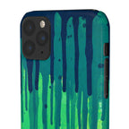 Liquid Emerald – Abstract Drip Phone Case