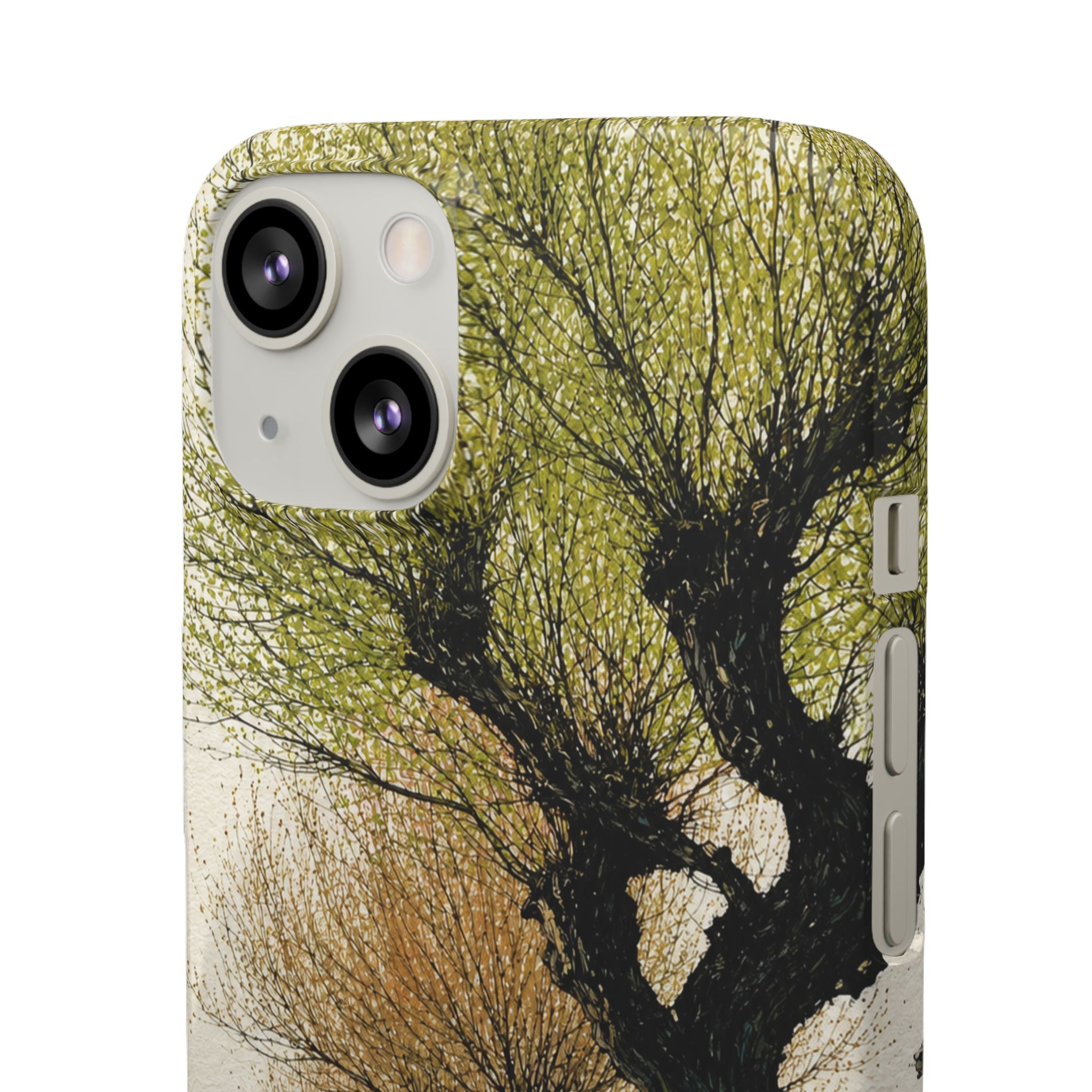 Serene Willow Landscape Phone Case