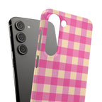 Pink Gingham Phone Case