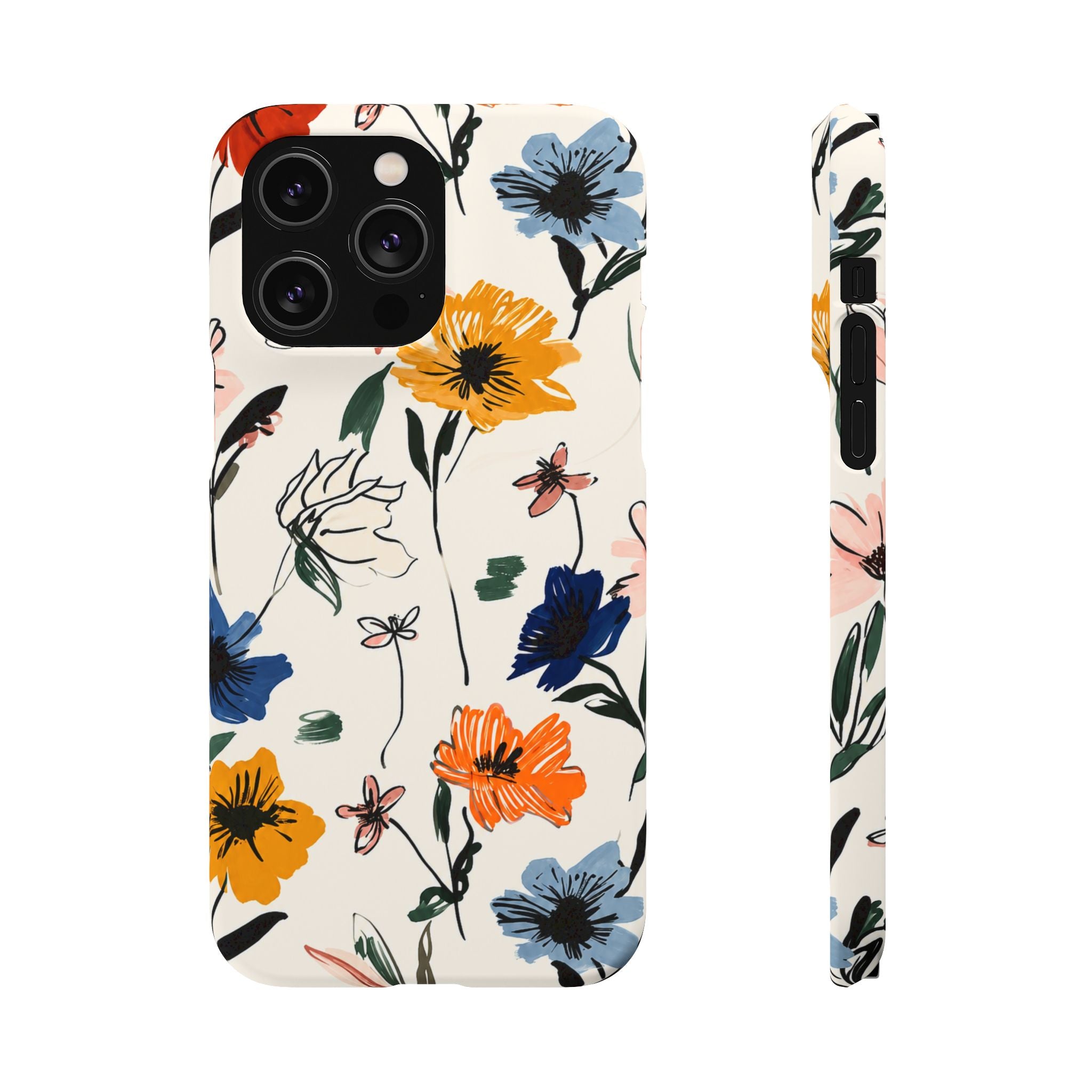 Wildflower Sketch Phone Case