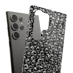 Black and White Skull Pattern Phone Case
