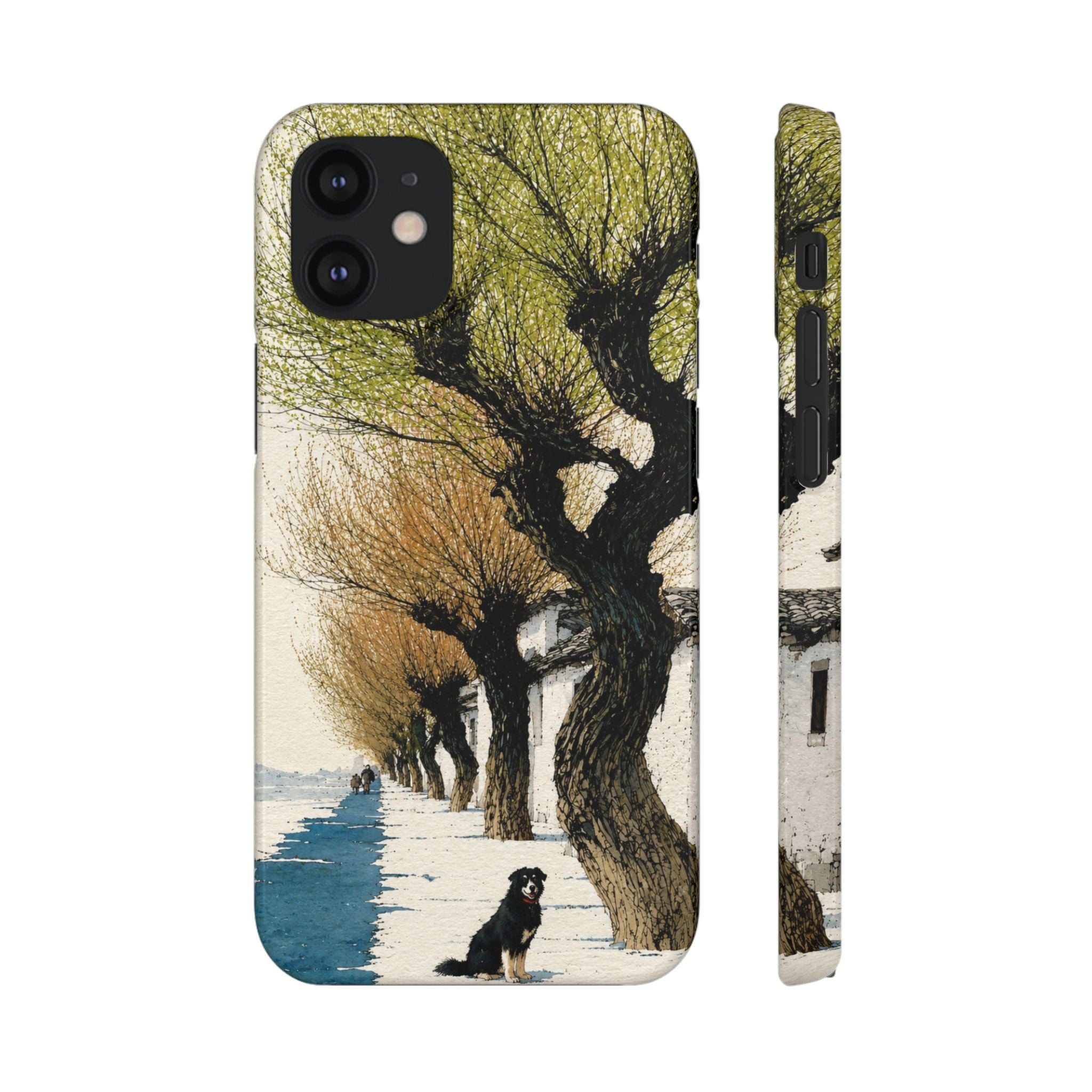 Serene Willow Landscape Phone Case