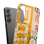Retro Cassette Floral Phone Case