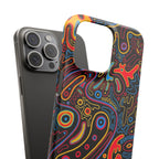 Neon Maze Phone Case