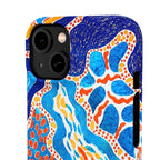 Abstract Blue Pattern Phone Case