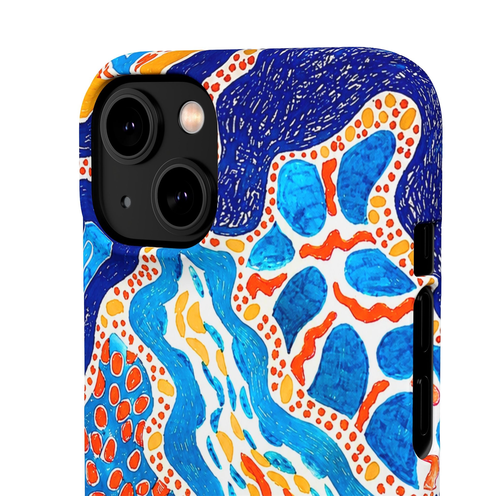 Abstract Blue Pattern Phone Case