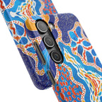 Abstract Blue Pattern Phone Case