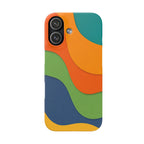 Colorful Abstract Waves Phone Case