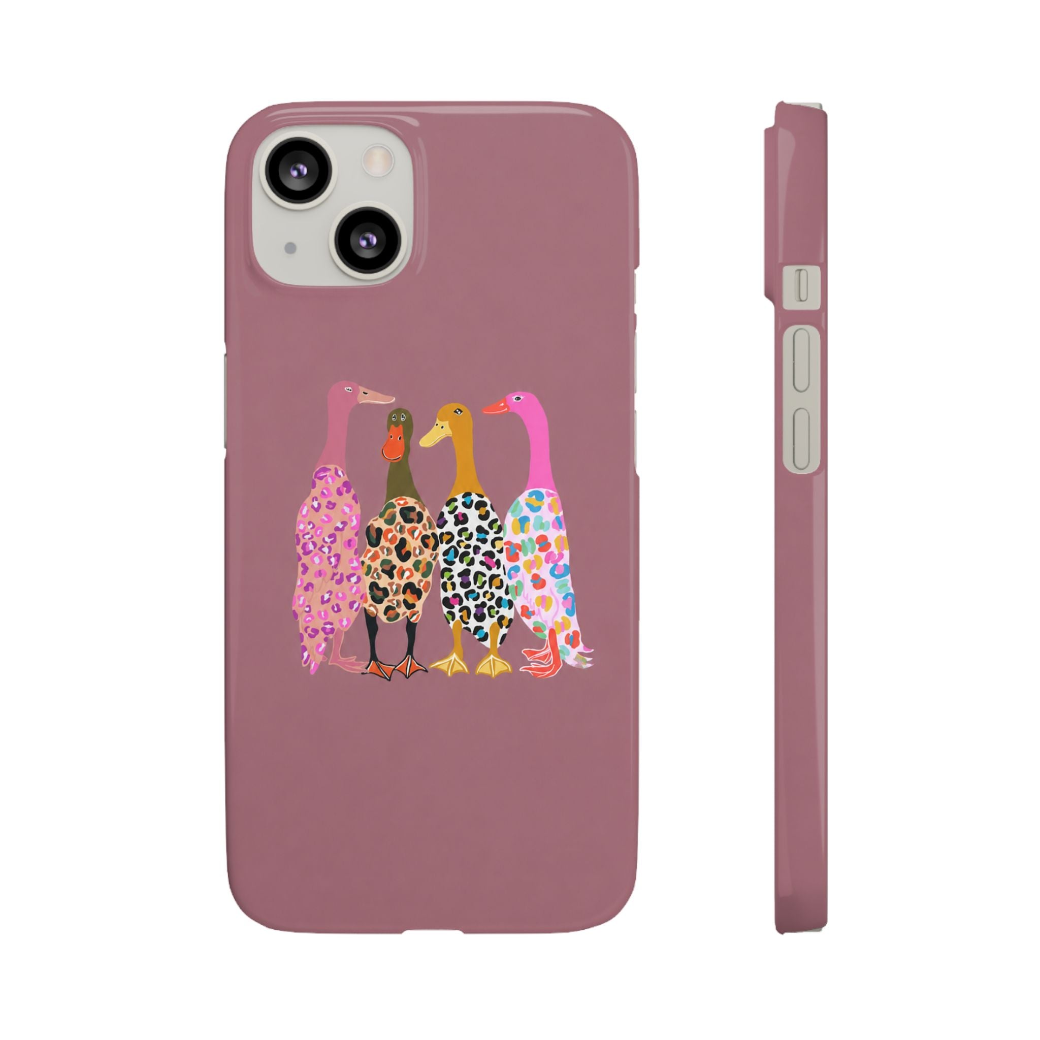 Colorful Leopard Ducks Phone Case